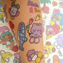 Color Animal Waterproof Tattoo Stickers