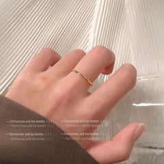 Simple Golden Adjustable Ring