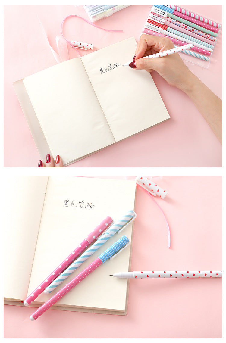 Kawaii Flower Gel Pen Set (Pack of 10)