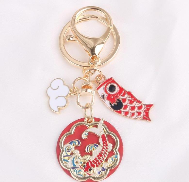 Chinese Style Couple Animals Keychain