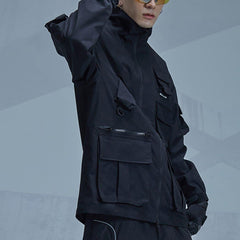 Functional Irregular Pocket Jacket
