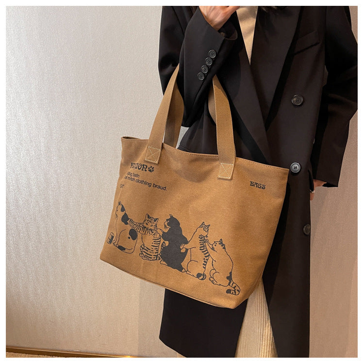 Cute Five Cats Tote Bag