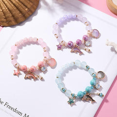 Dolphin Shell Crystal Bracelet