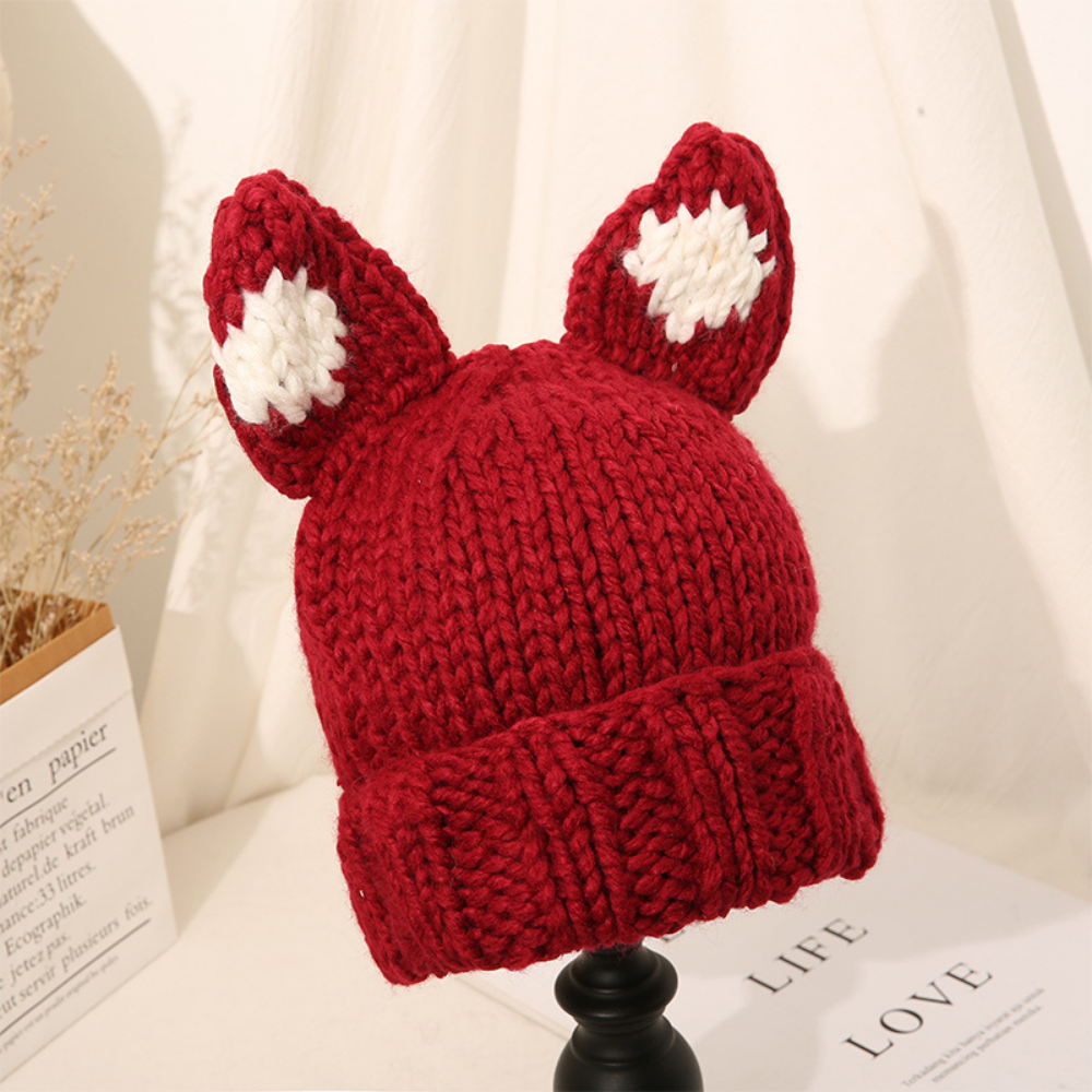 Cat Ears Woolen Hat