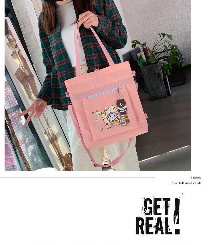 Printed Girl Pattern Tote Bag