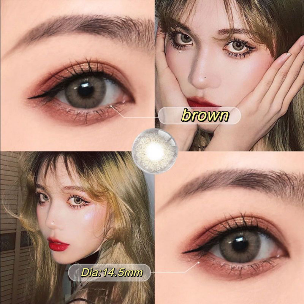 Pussycat Brown Contact Lenses(12 months wear)