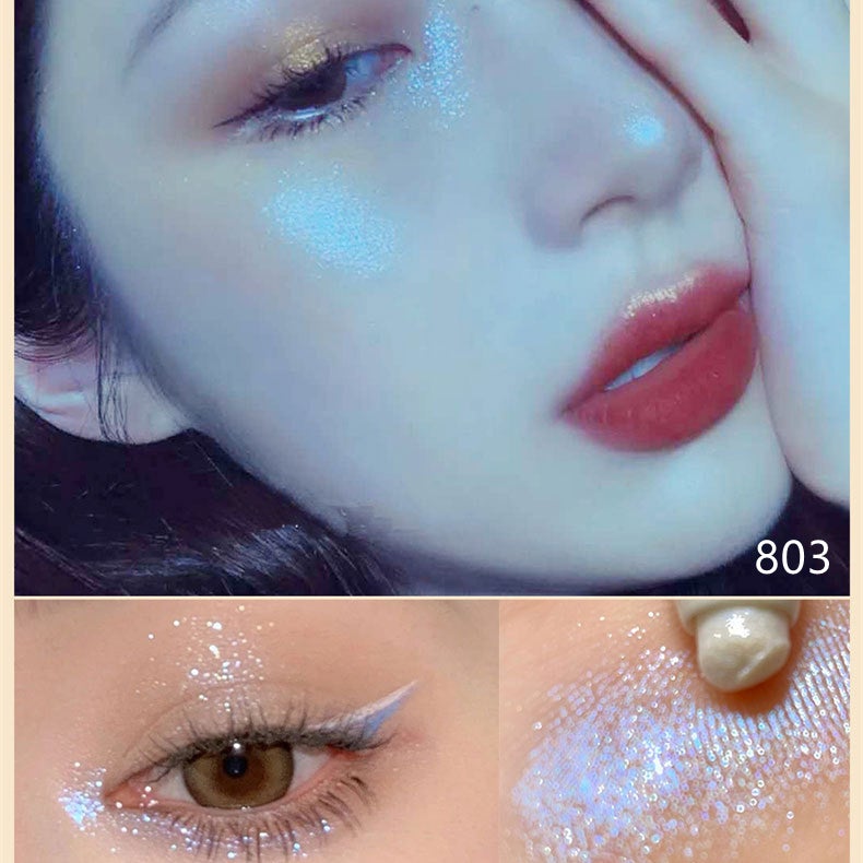 Colorful Glitter Eyeshadow Highlighter Silkworm Pen