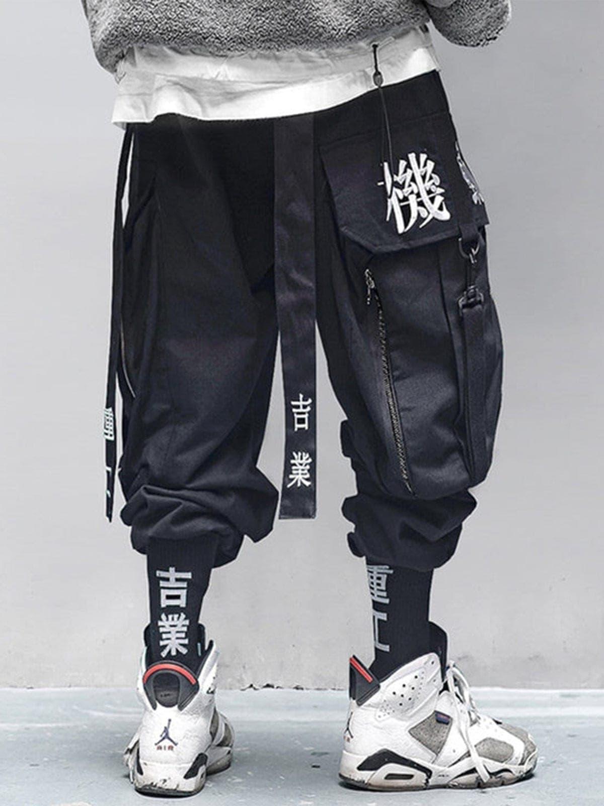 " Destruction god black angel " Cargo pants