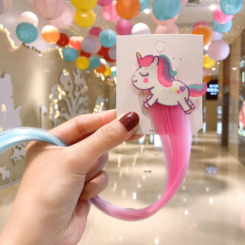 Cute Unicorn Wig Hair Clip