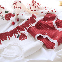 Cute Strawberry Love Panties