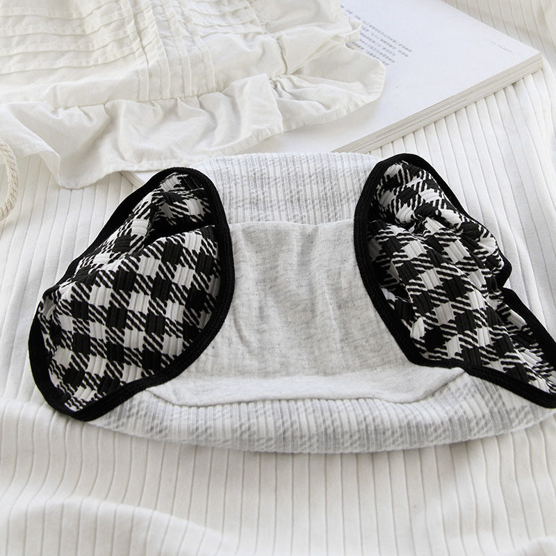 Black and White Plaid Panties