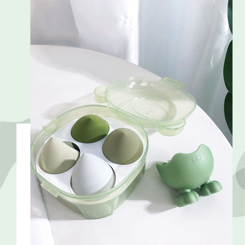 Bear Beauty Egg Powder Puff Set