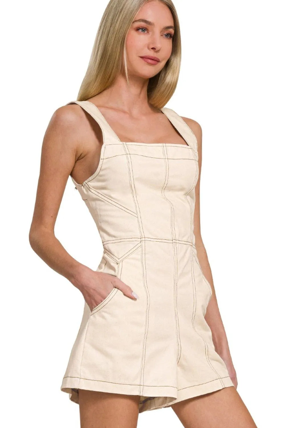 Zenana Tie Back Romper