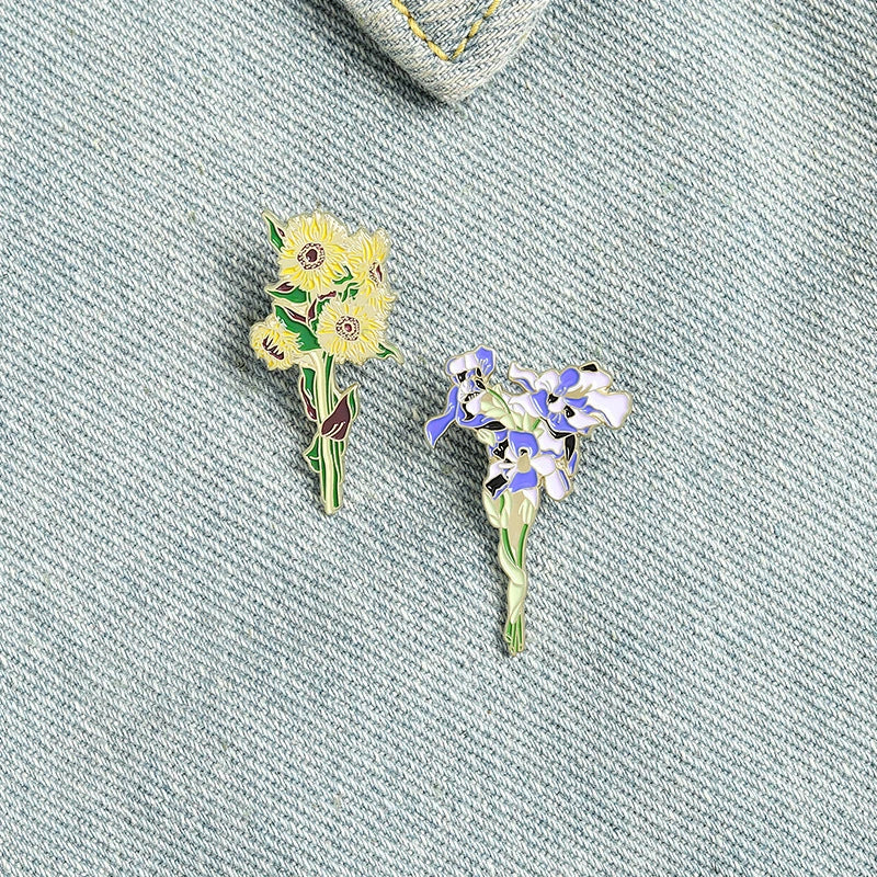 Exquisite Beautiful Sunflower Pins