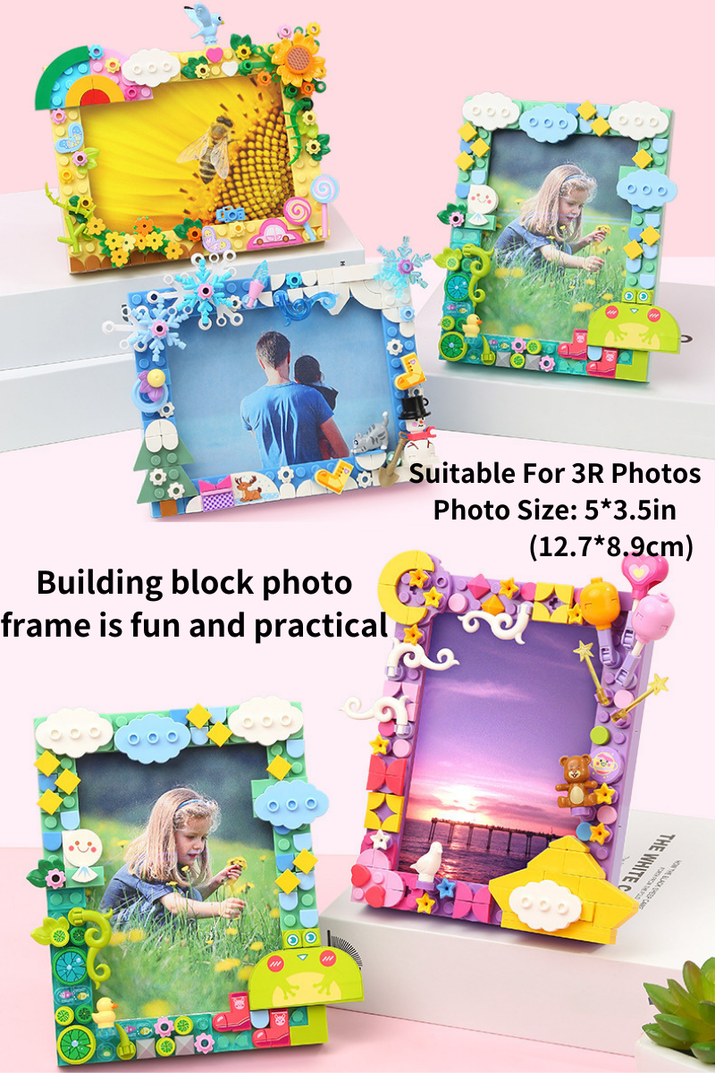 DIY Building Blocks Photo Frame Ornament