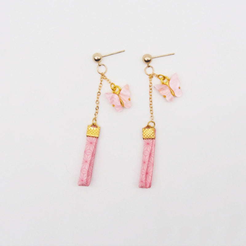 Anime Bufferfly Long Earrings