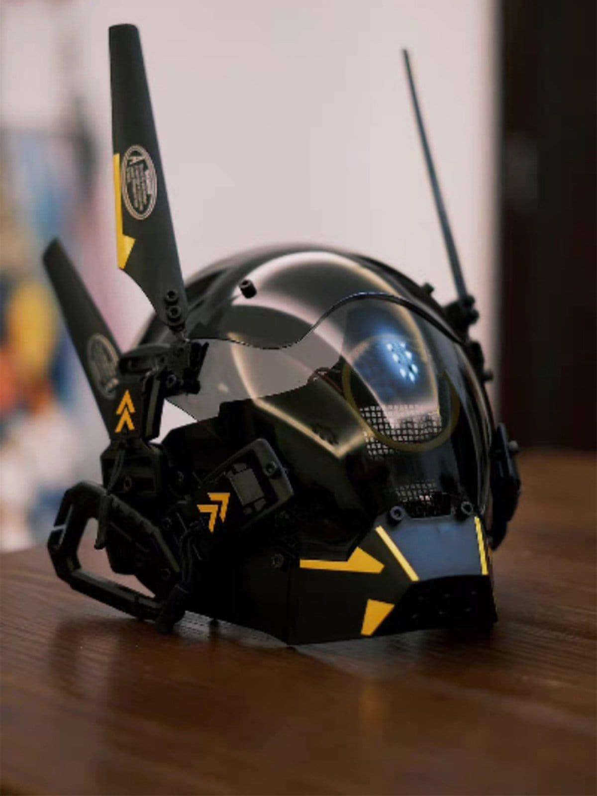 Cyberpunk Glowing Circle Mask