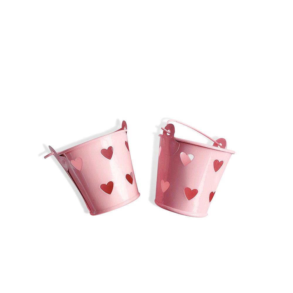 Mini Pink Bucket Pen Holder