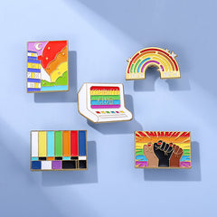 Cartoon Rainbow Series Pins