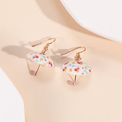 Kawaii Rainbow Umbrella Earrings