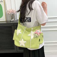 Cute Girly Pentagram Tote Bag