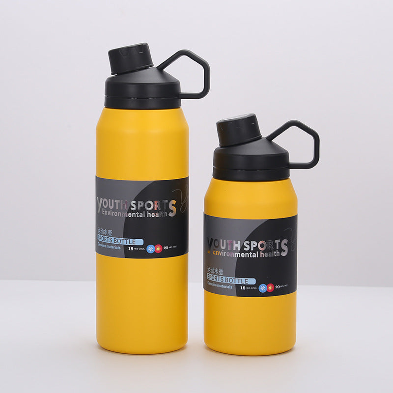 Outdoor Portable Frosted Vacuum Cup 650ml/1000ml