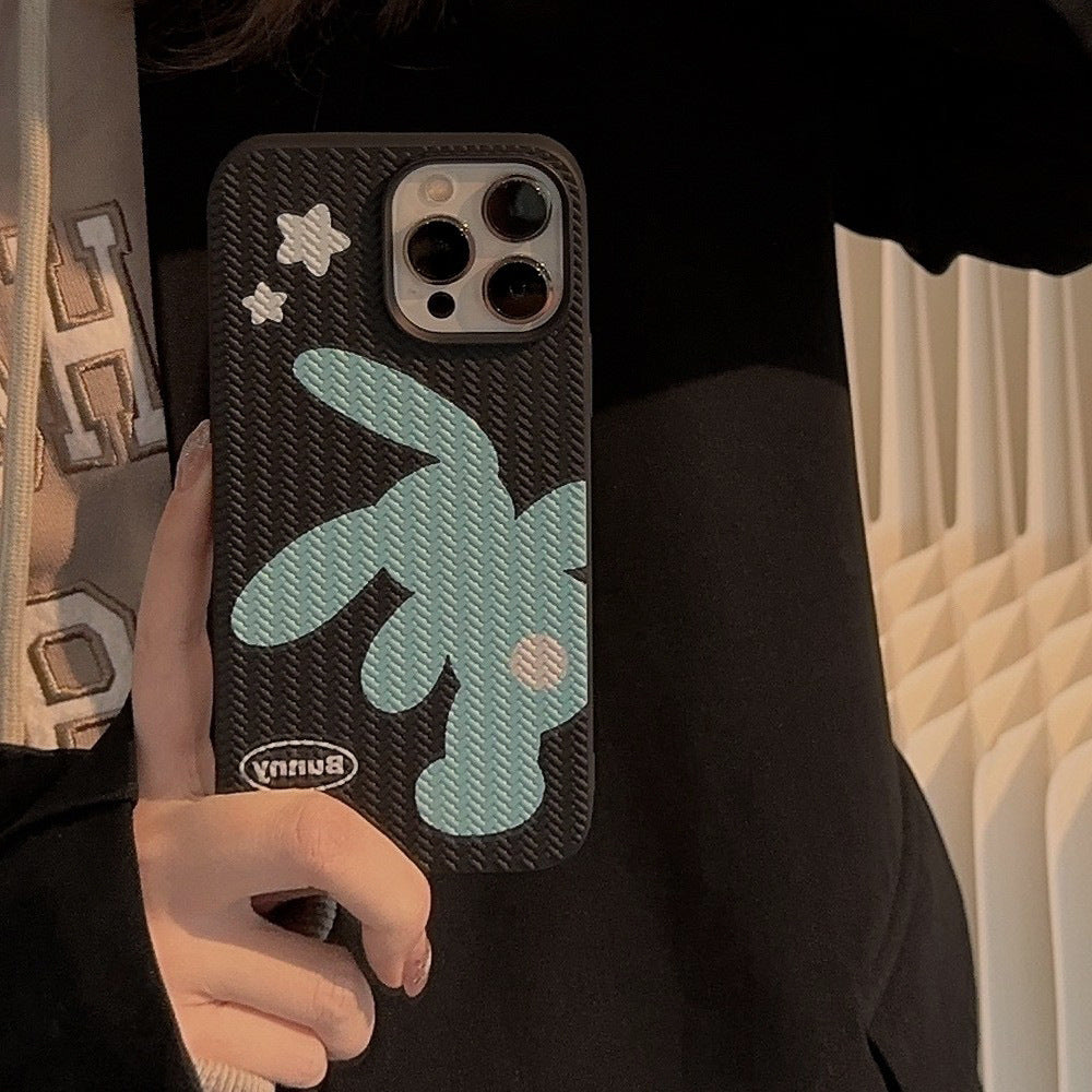 Simple Back Silhouette Rabbit Phone Case