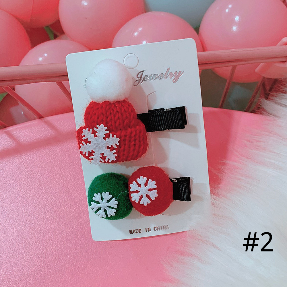 Christmas Cute Baby Hairpin Set