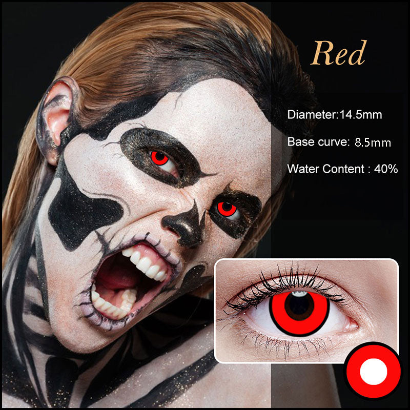 Halloween Red Contact Lenses(6 months wear)