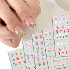 Kawaii Tulip Nail Sticker