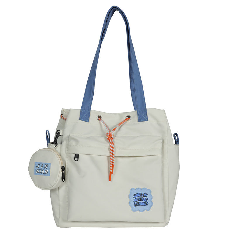 Cute Color Contrasting Girls Shoulder Bag