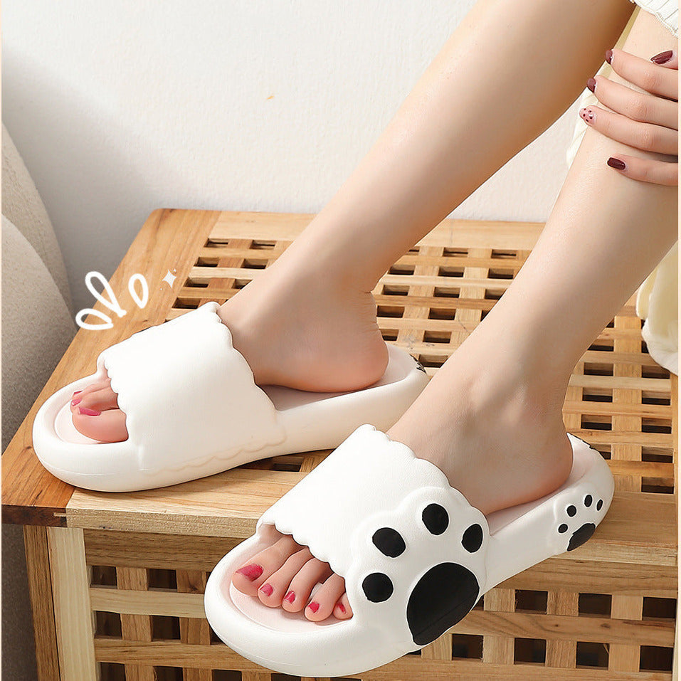 Cute Bear Claw Couple Slippers