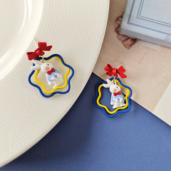 Kawaii Rabbit Bow Earrings