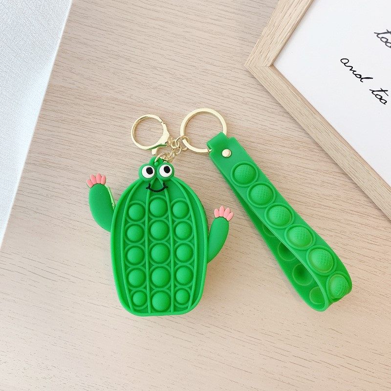 Cute Cactus Bag Keychain