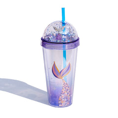 Fantasy Deep Sea Mermaid Straw Cup