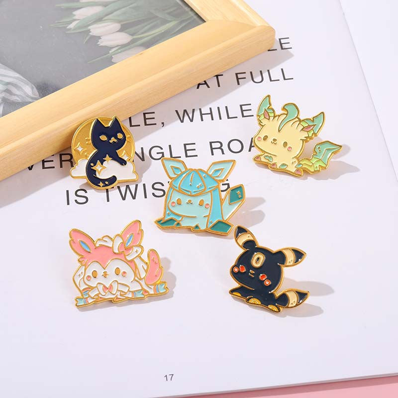 Cute Cat Little Monster Pins