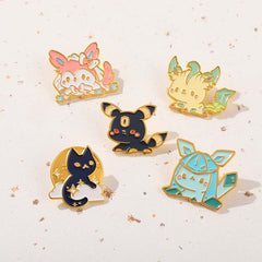 Cute Cat Little Monster Pins