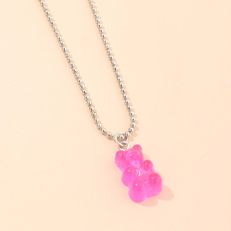 Gummy Bear Ball Chain Choker