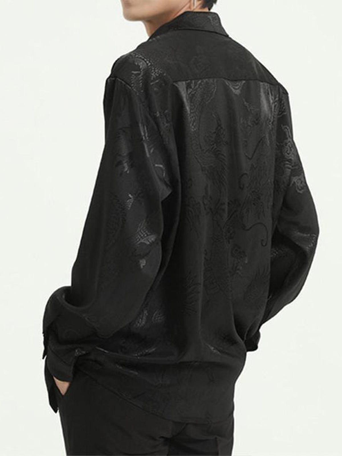 "Dragon Relief" Silk Shirt