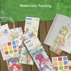 Watercolor Sticky Note Painting Book