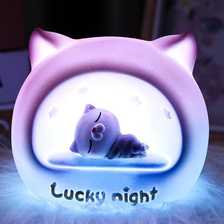 Star Cat Sleep Night Light