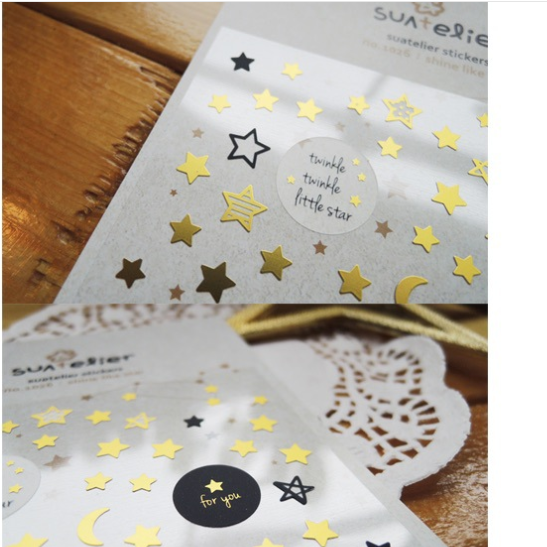 Star And Moon Journal Stickers