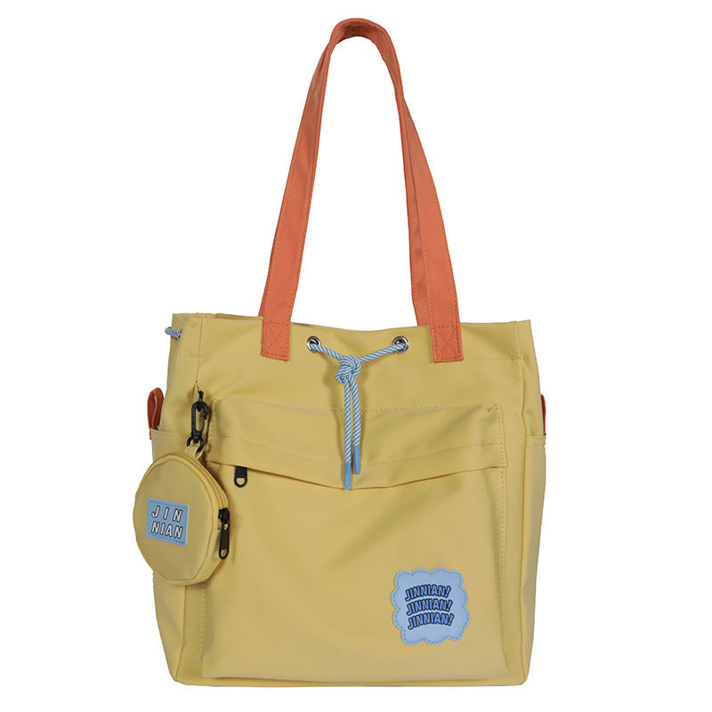 Cute Color Contrasting Girls Shoulder Bag