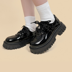 Little Devil Duke Platform Leather Shoes