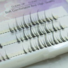 Natural Single Cluster False Eyelashes Set