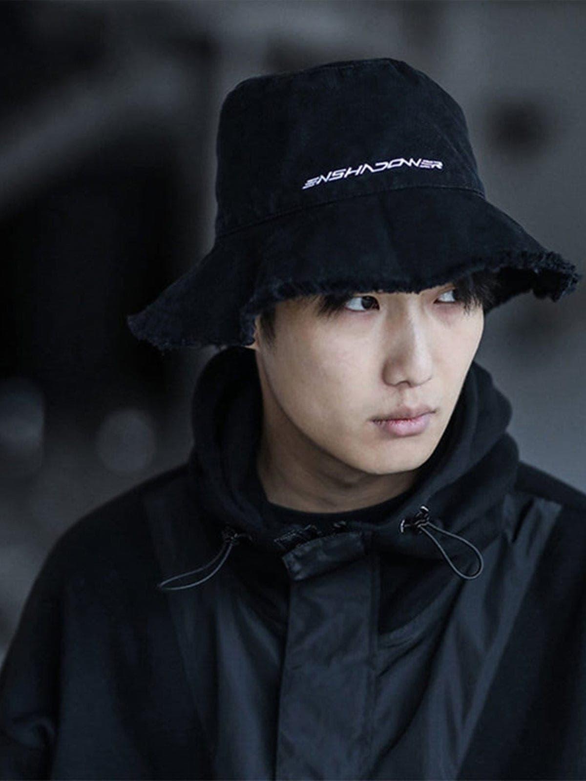 Functional Tassel Embroidery Fisherman Cap