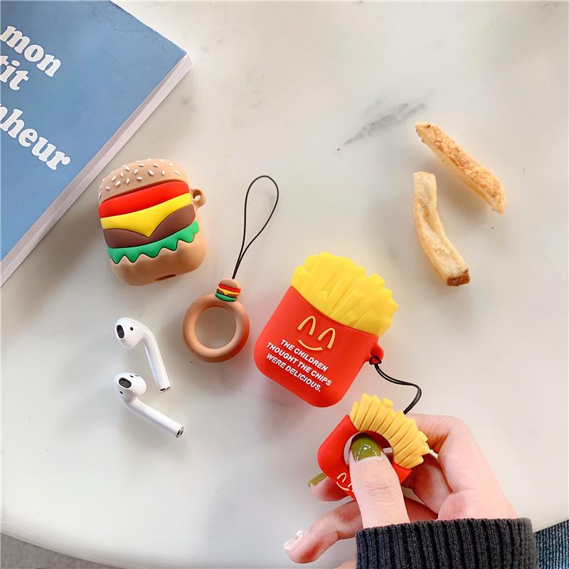 French Fries Burger Airpod Case