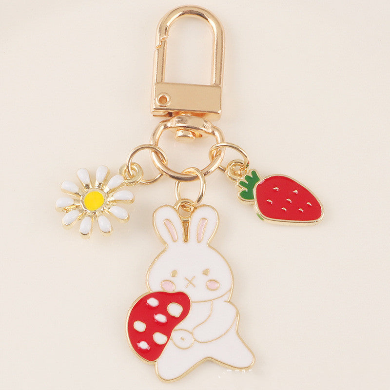 Cute Mushroom Rabbit keychain