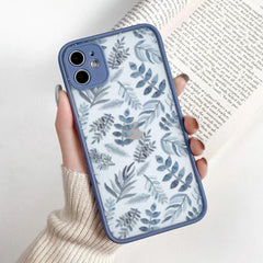 Flowers Leaf Cute Phone Cases For iPhone 14, 13 Pro Max, 11, 12 Pro Max, XR, XS Max, 6, 7, 8, Plus, X, and SE 2022