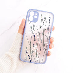 Flowers Leaf Cute Phone Cases For iPhone 14, 13 Pro Max, 11, 12 Pro Max, XR, XS Max, 6, 7, 8, Plus, X, and SE 2022